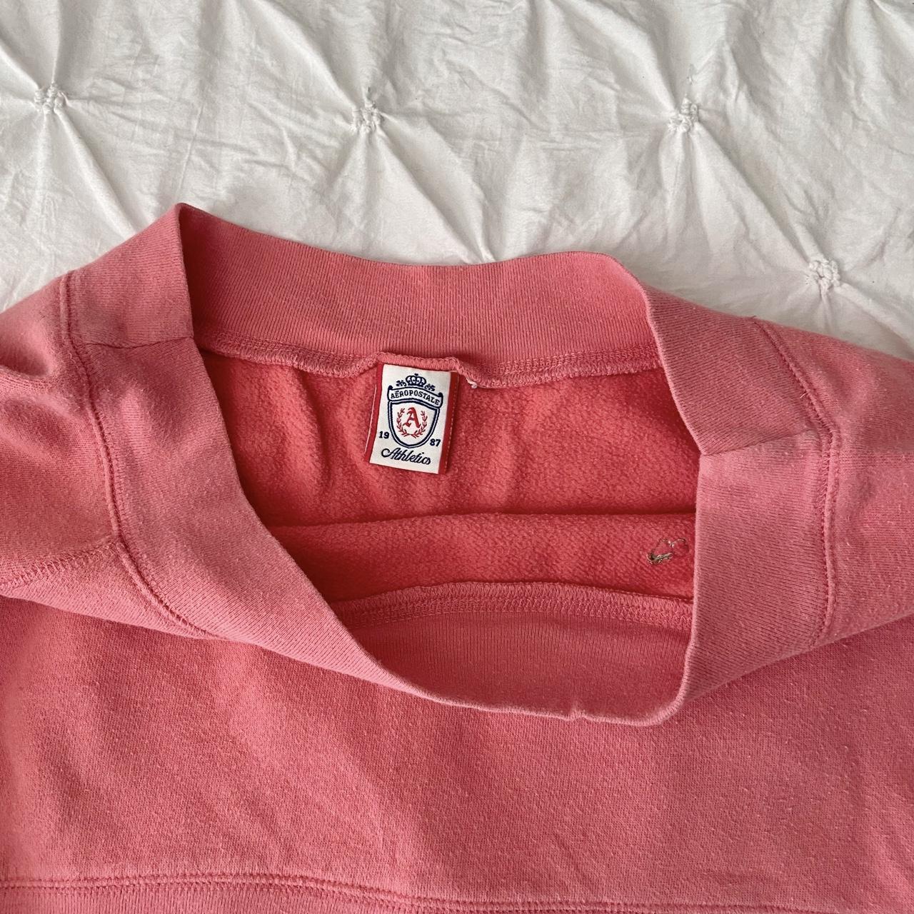 Aeropostale Women's Pink Sweatshirt | Depop