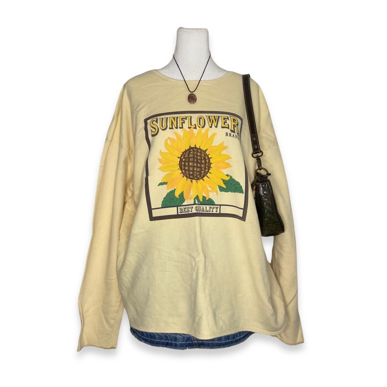 Vintage sunflower sweatshirt sale