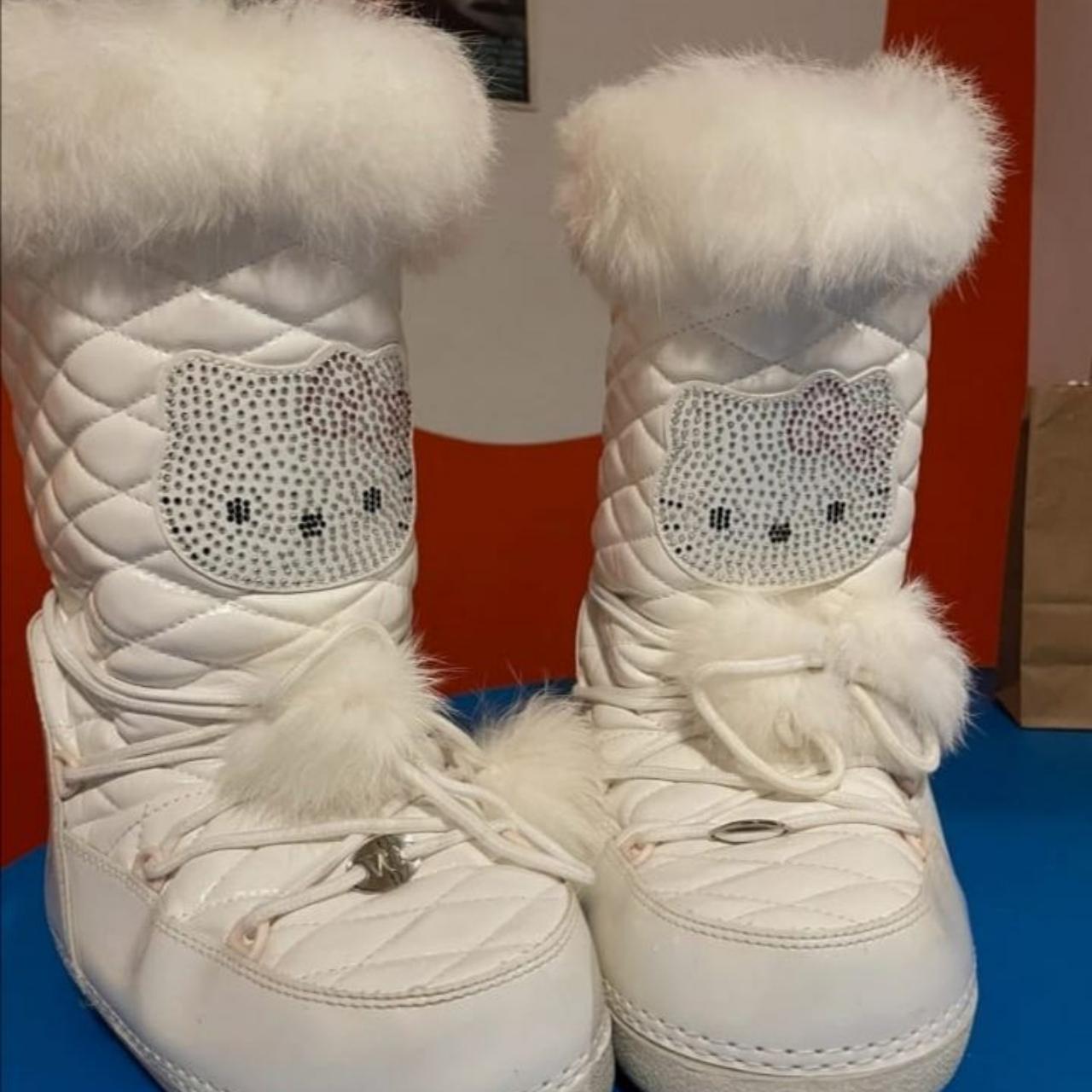 Super RARE vintage Hello Kitty moon boots from early... Depop