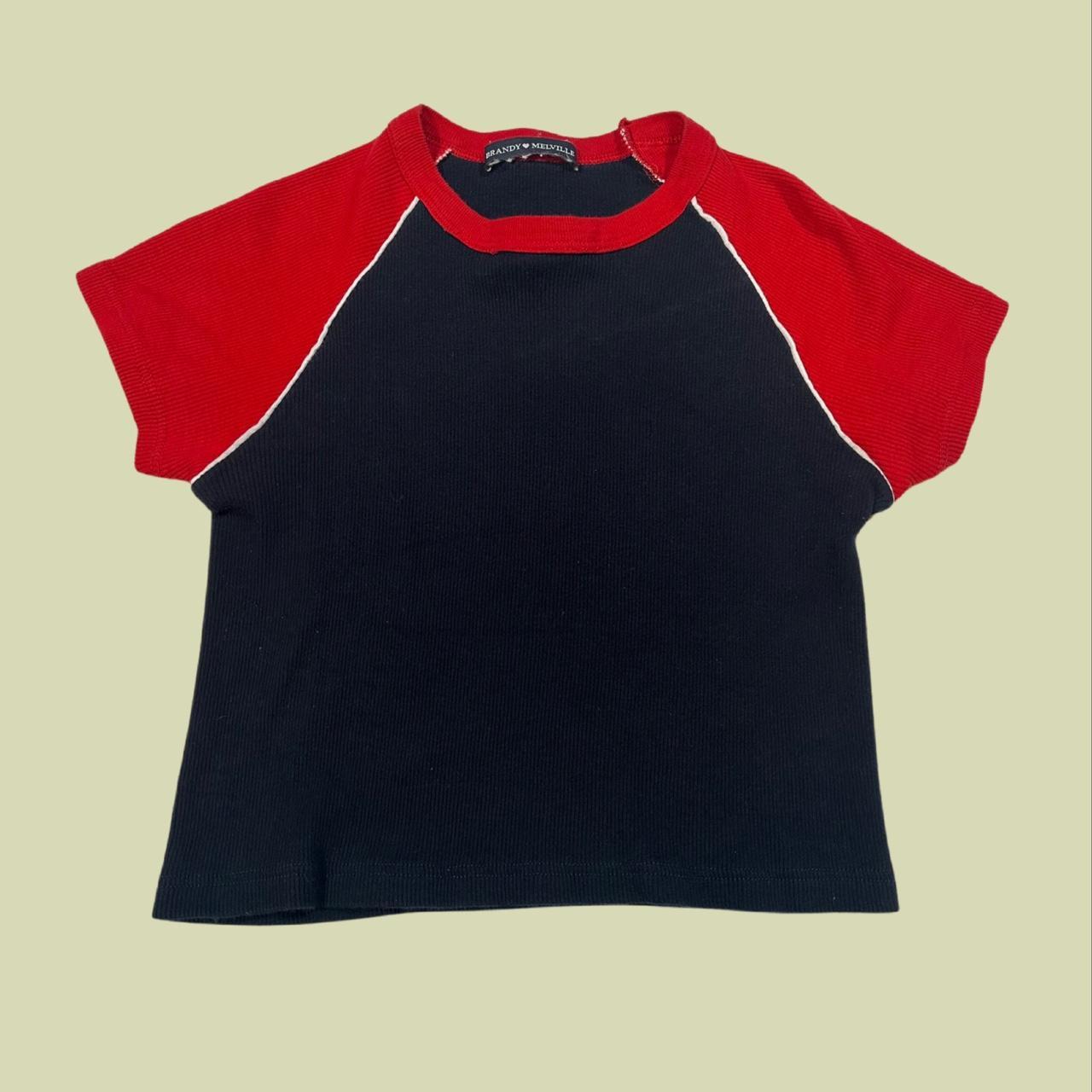 Brandy Melville red and black crop top ❤️ In great - Depop