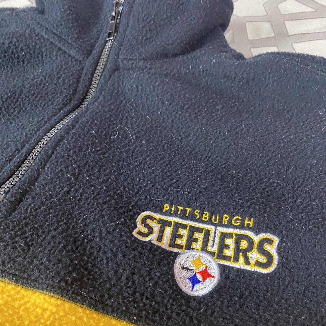 Vintage Pittsburgh Steelers fleece jacket by - Depop