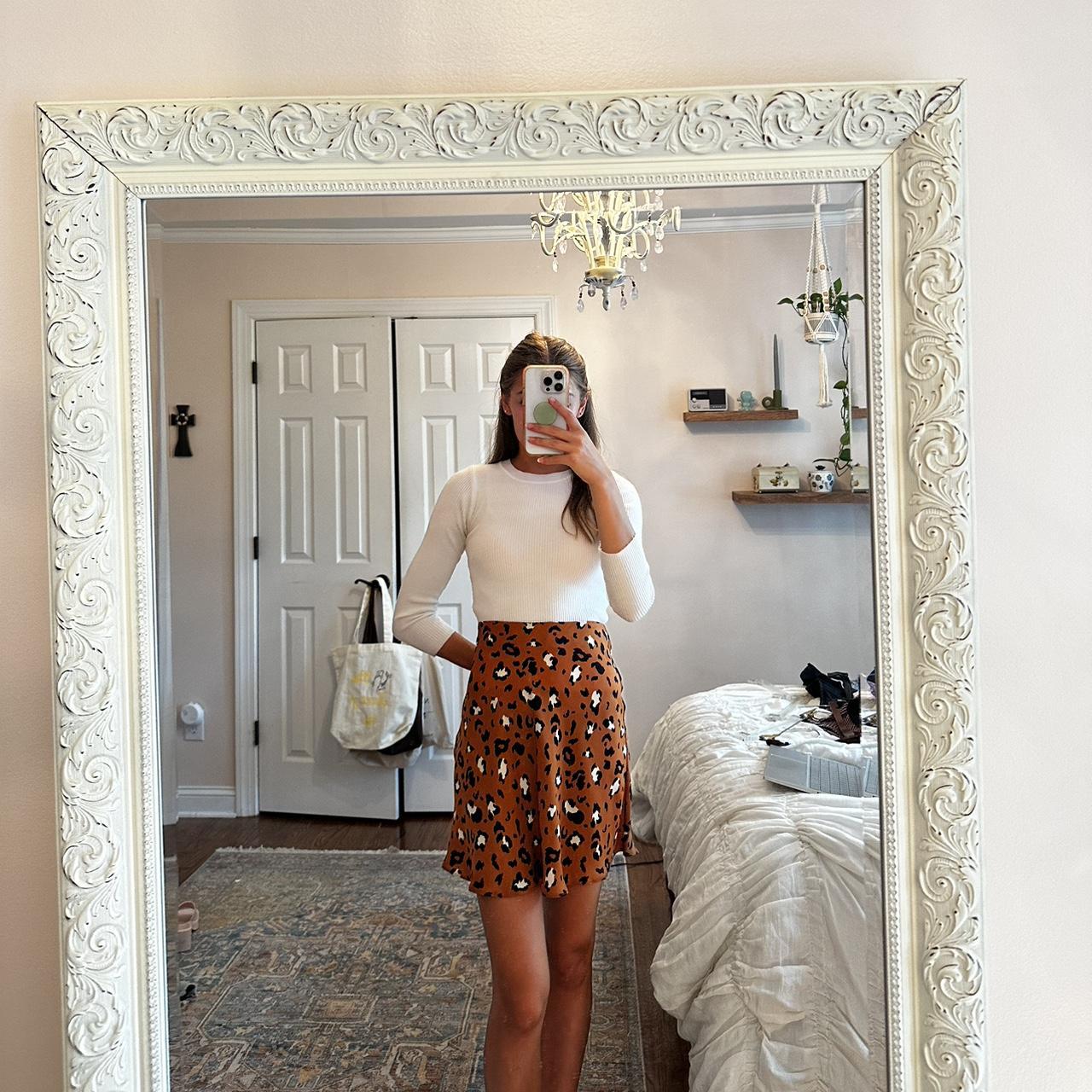 Cheetah skirt urban outfitters hotsell