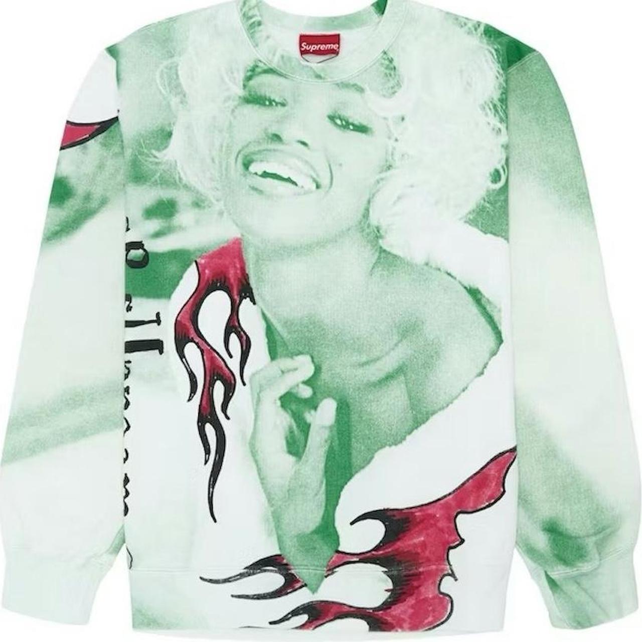 SUPREME Naomi Campbell Crewneck SS20 Mint... - Depop