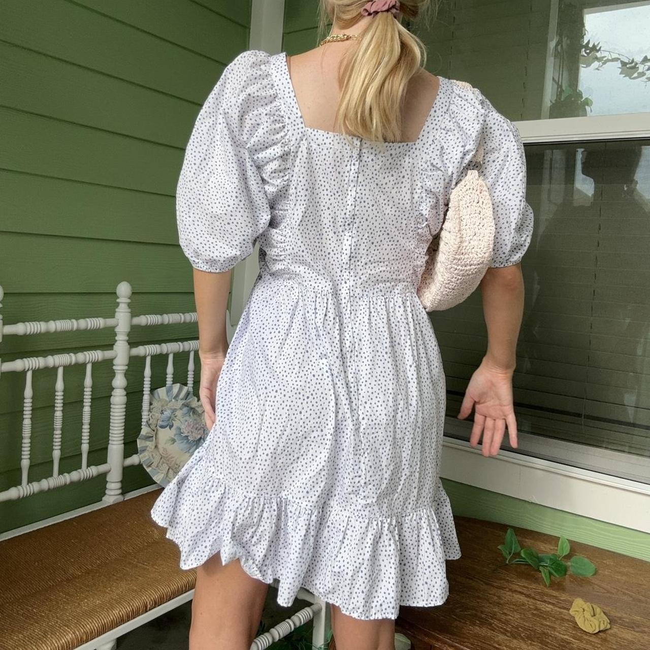 Curls Women's White and Blue Dress (4)