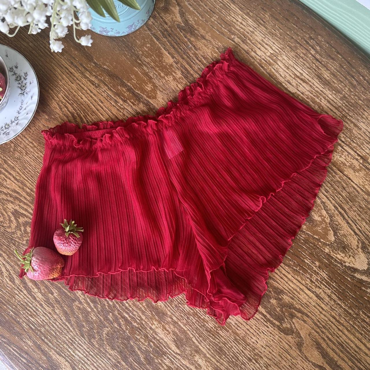 Women's Red Shorts Depop