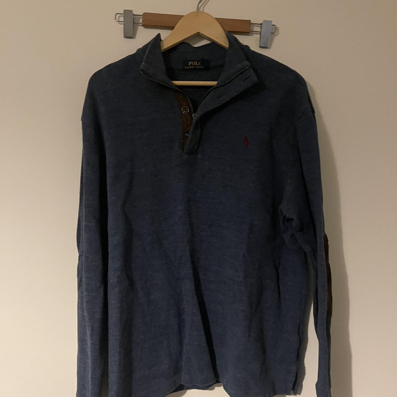 Quarter zip medium-large fit Ralph Lauren sweatshirt... - Depop