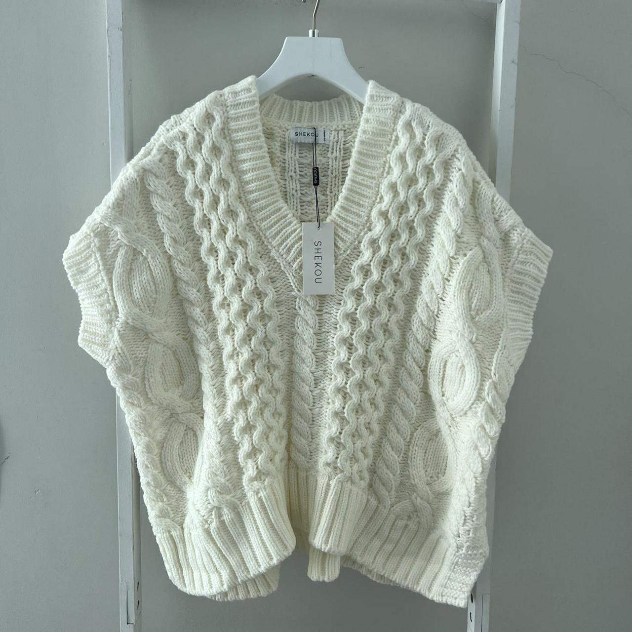 Knit oversized vest XS Depop