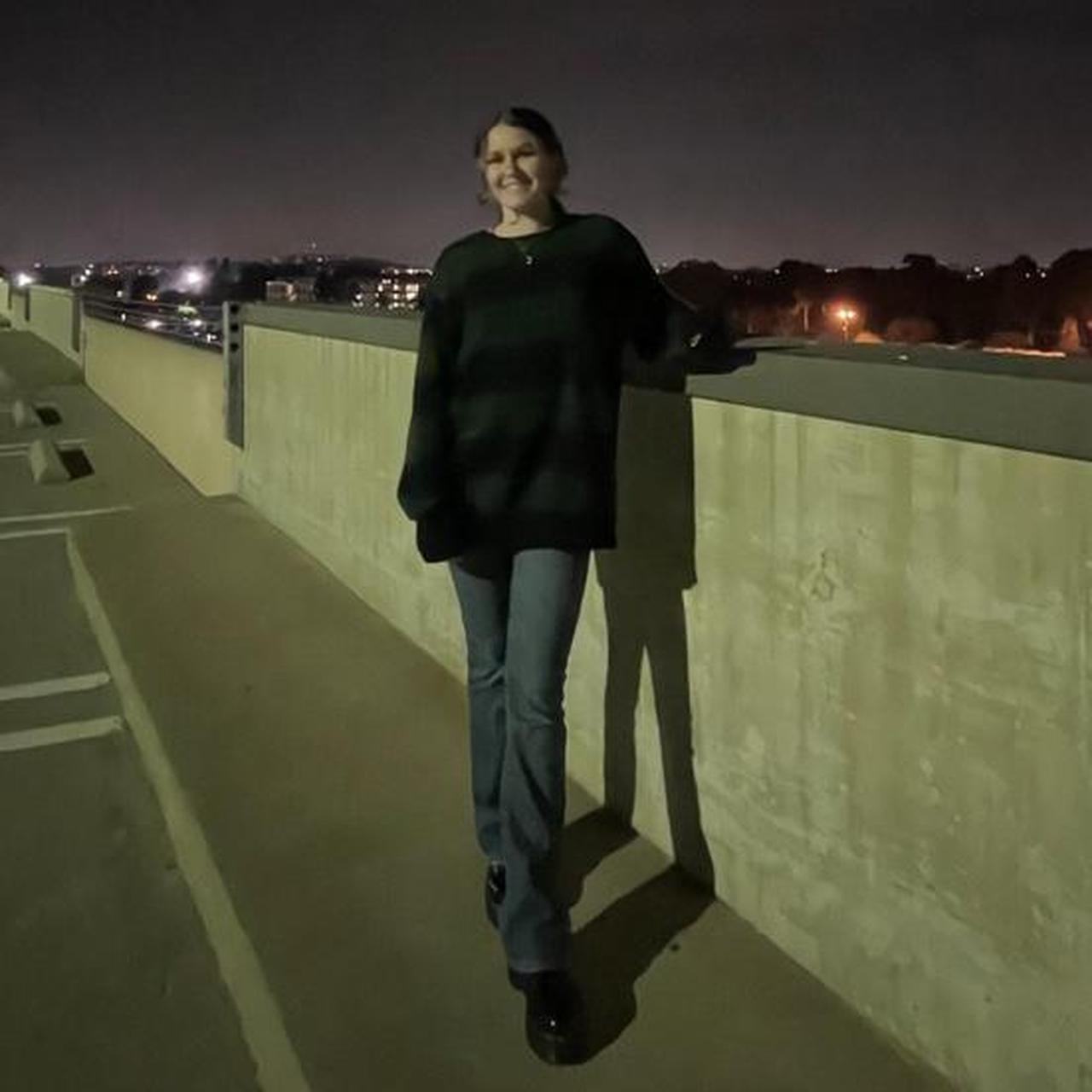 green and blue brandy sweater 💌 so cute and comfy 💌... Depop