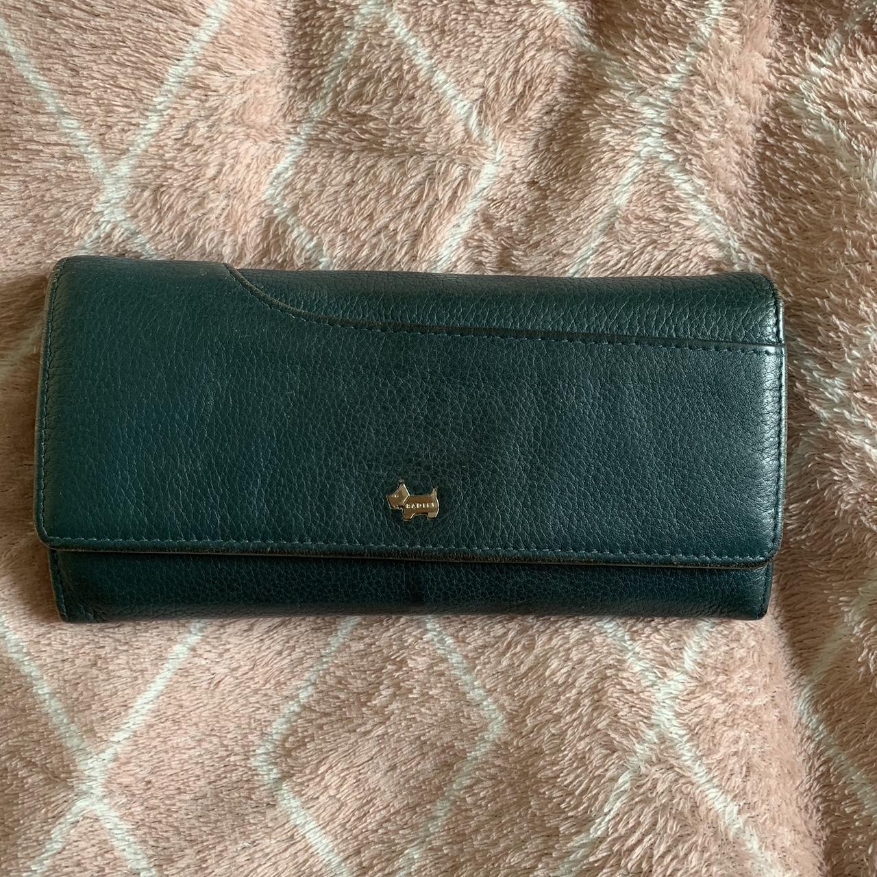 Radley purse green Leather Good condition Retail... Depop