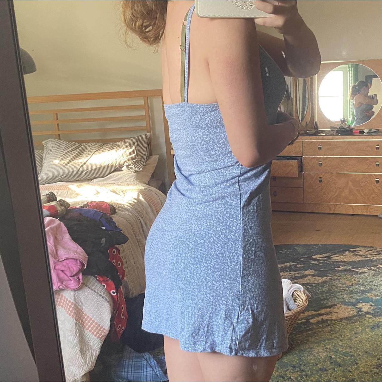 Brandy Melville Women's Blue Dress Depop