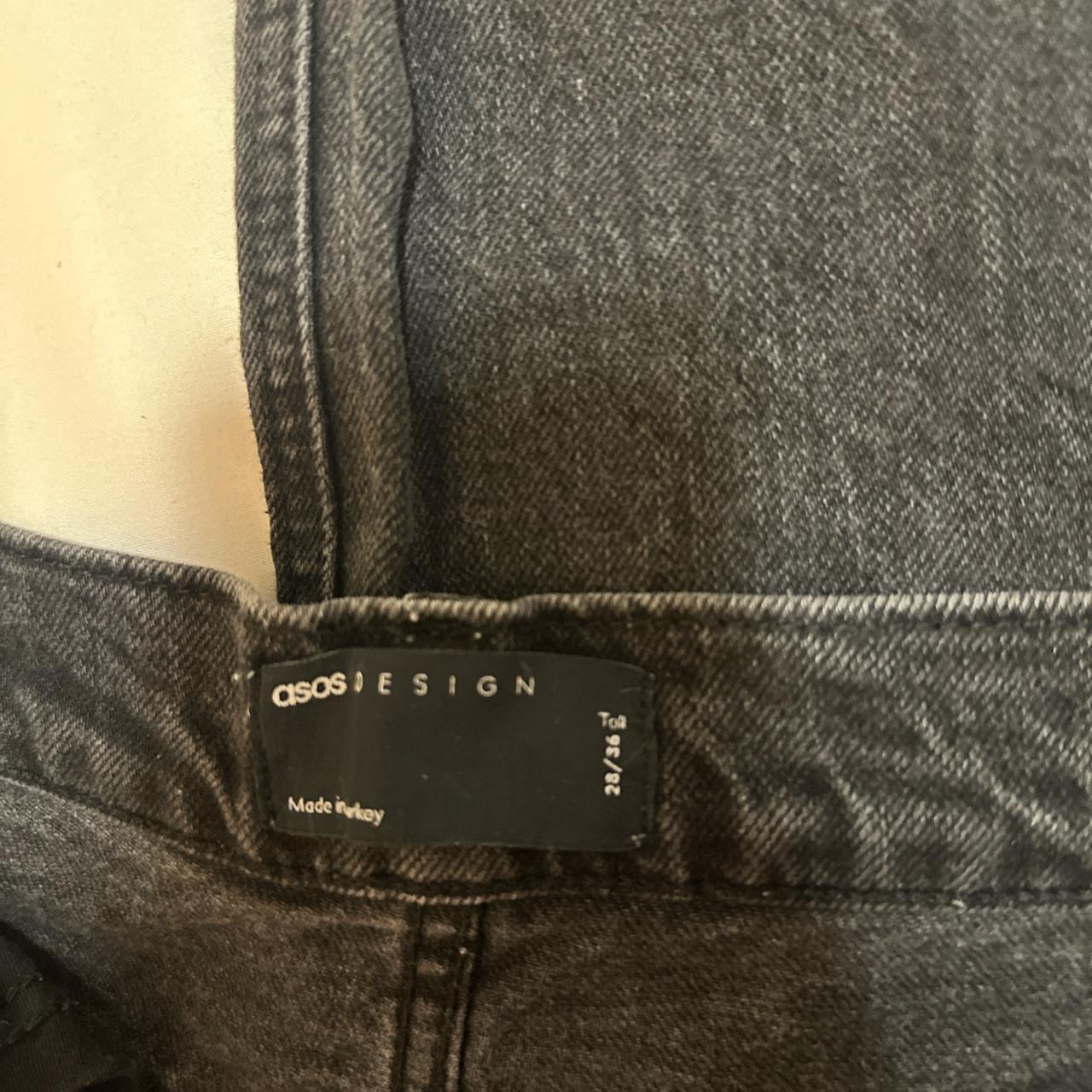 ASOS tall straight leg black jeans size 28 Depop