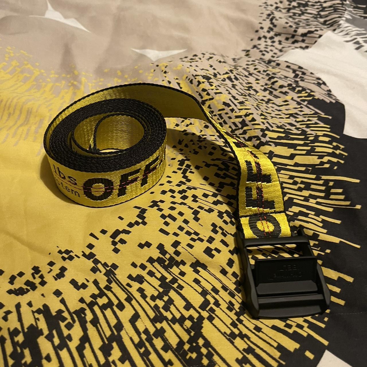 Off white store belt gold