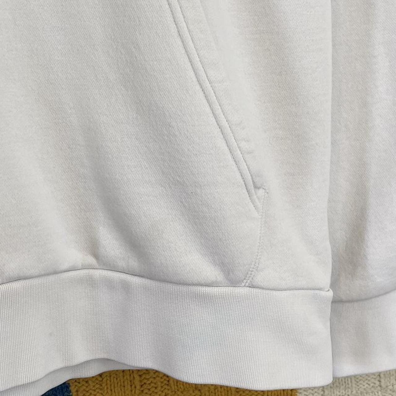 Jordan Men's White and Orange Hoodie Depop