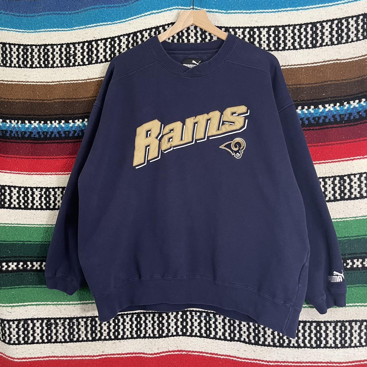 vintage puma Rams crewneck sweatshirt! looks new but - Depop