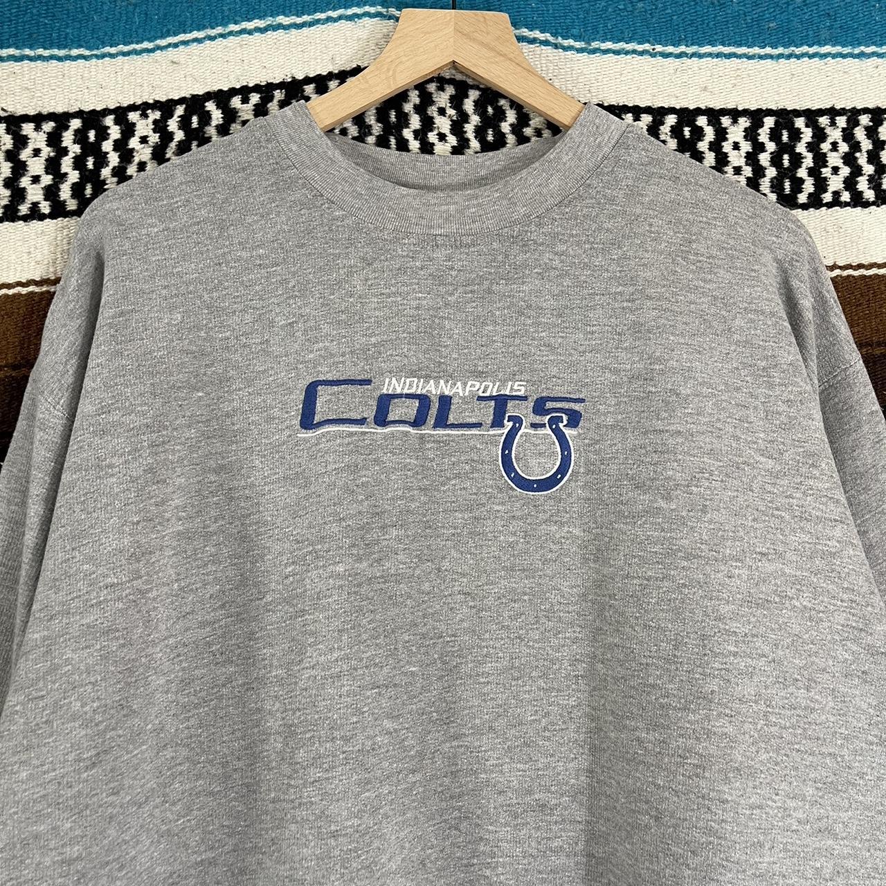 Vintage Indianapolis Colts sweatshirt blue Boxy fit - Depop