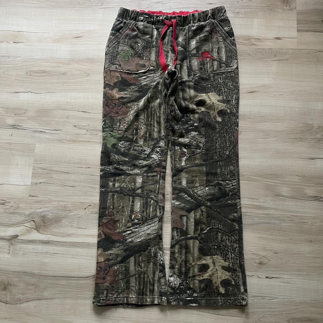 Y2k Mossy Oak Camouflage Womens Sweat Pants Tagged Depop