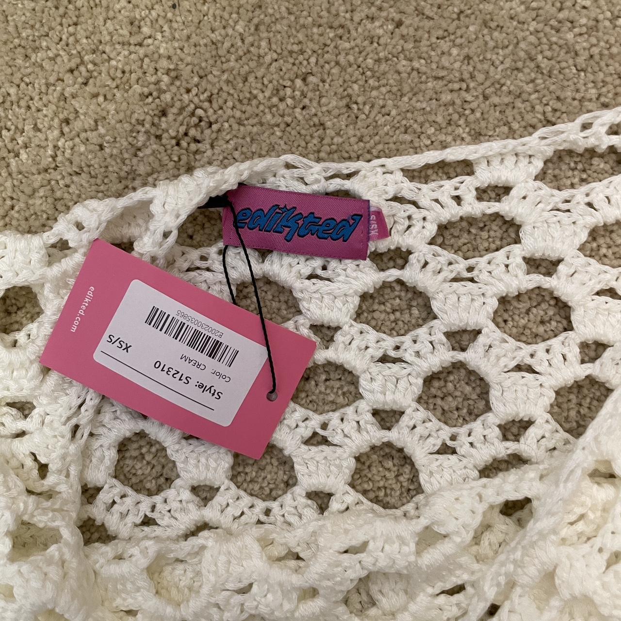 edikted crochet top NEW WITH TAGS never worn size XS/S Depop