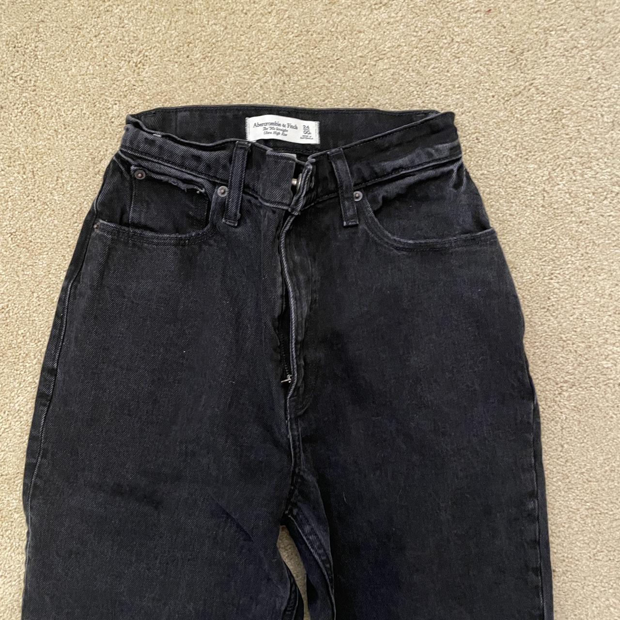 abercrombie curve love jeans in black NEW WITHOUT... - Depop