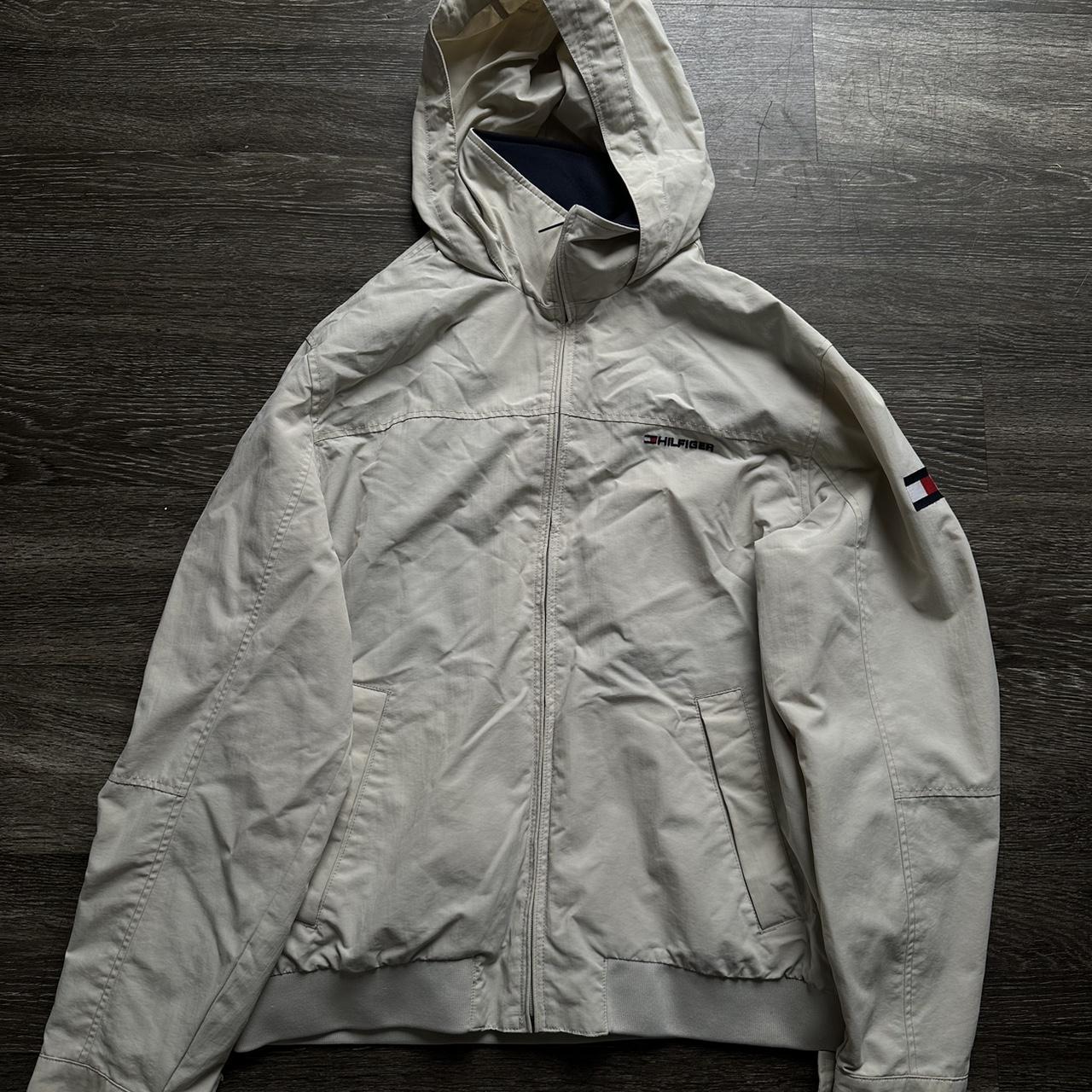 Cream tommy best sale hilfiger coat