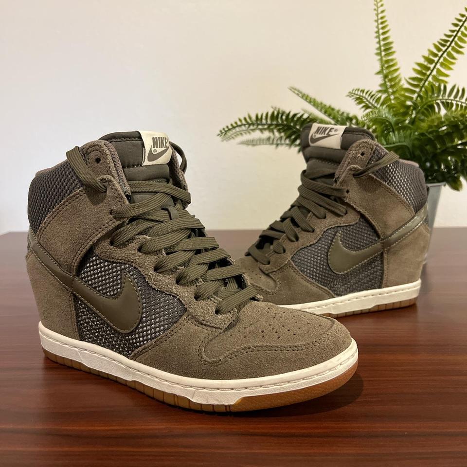 Nike dunk sky cheap high wedge olive