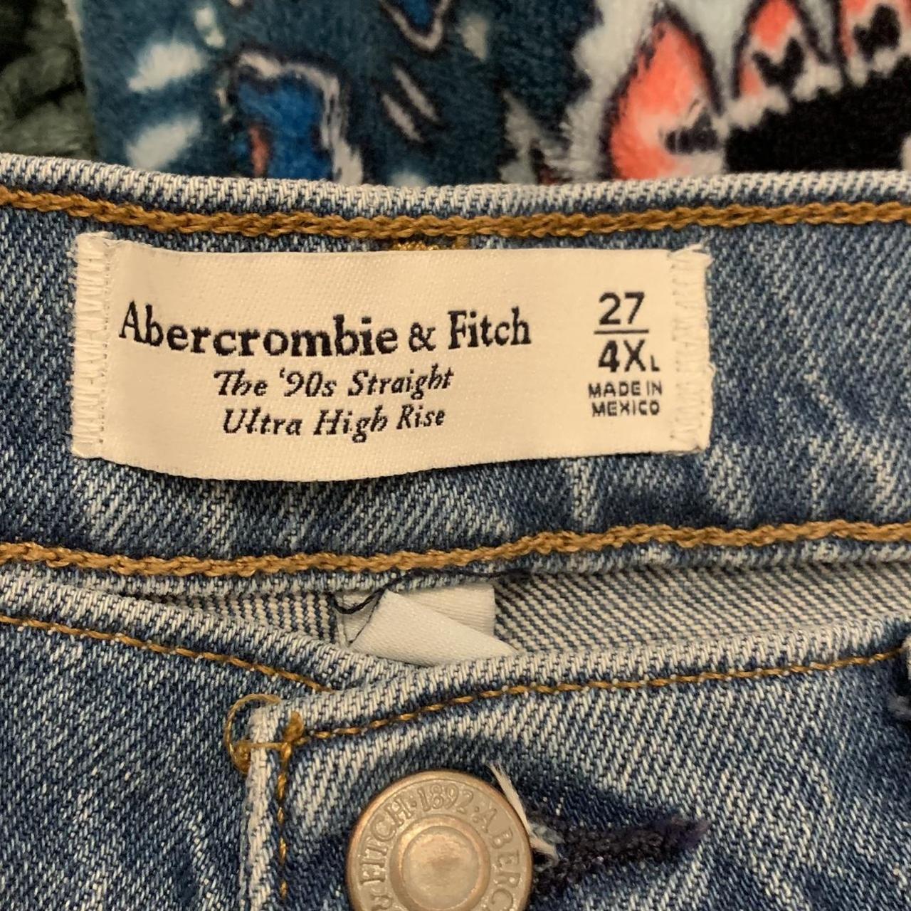 Abercrombie 90s Straight Ultra High Rise Jeans Worn... - Depop