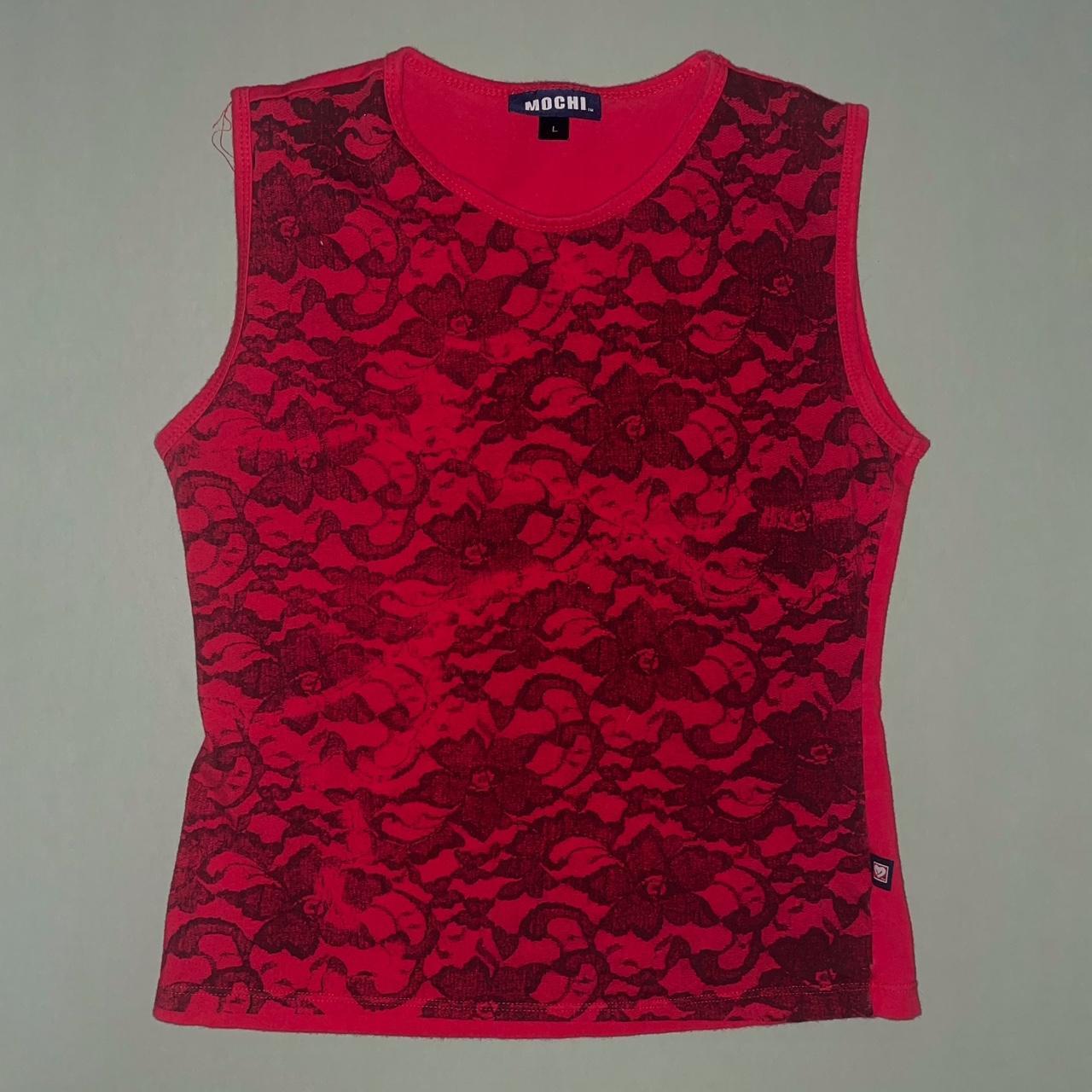 All Things Mochi Women's Red and Black Vest (4)
