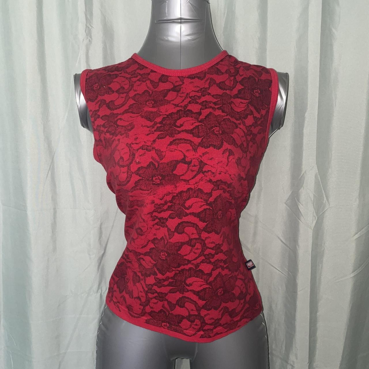 All Things Mochi Women's Red and Black Vest (2)