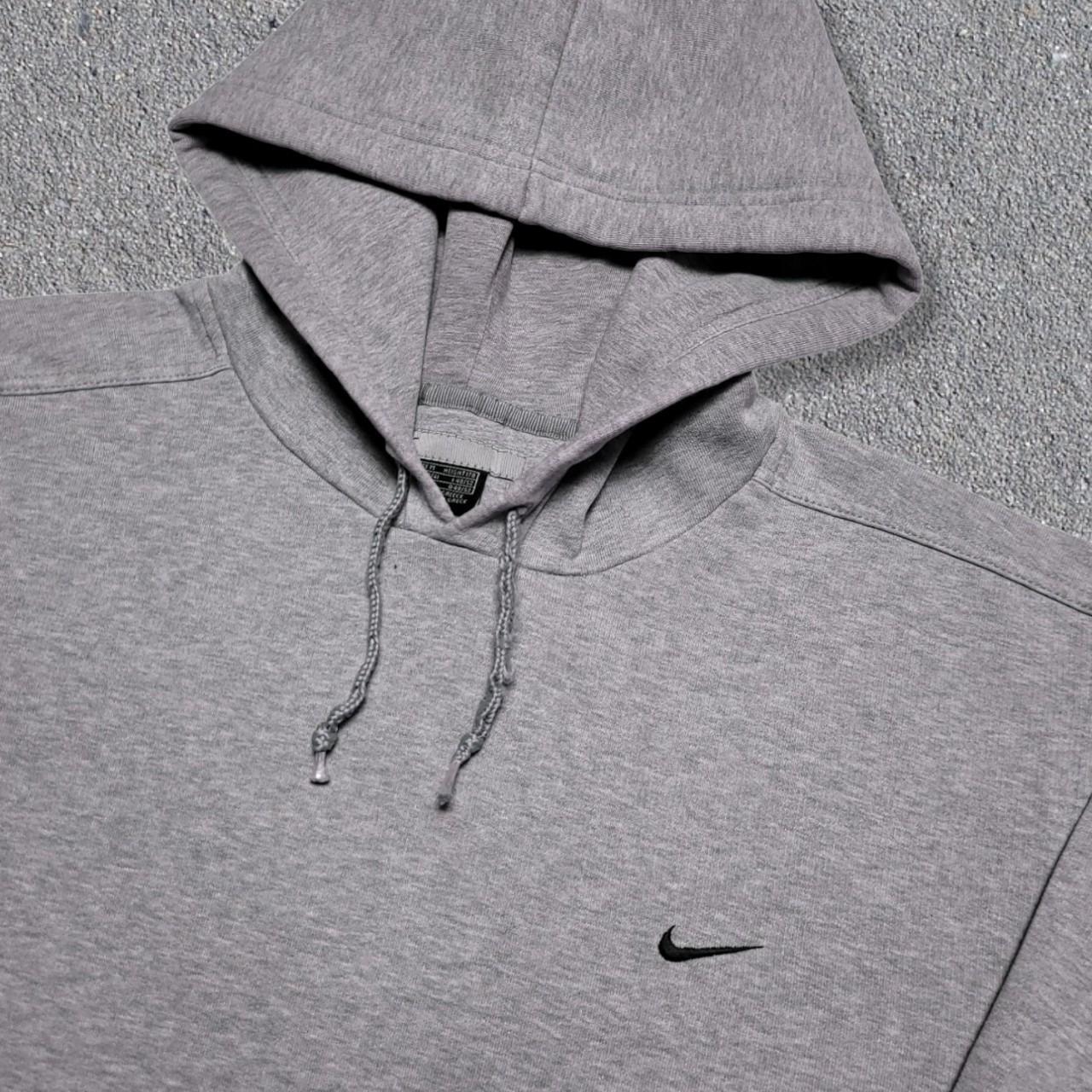 Nike Men's Grey Hoodie Depop