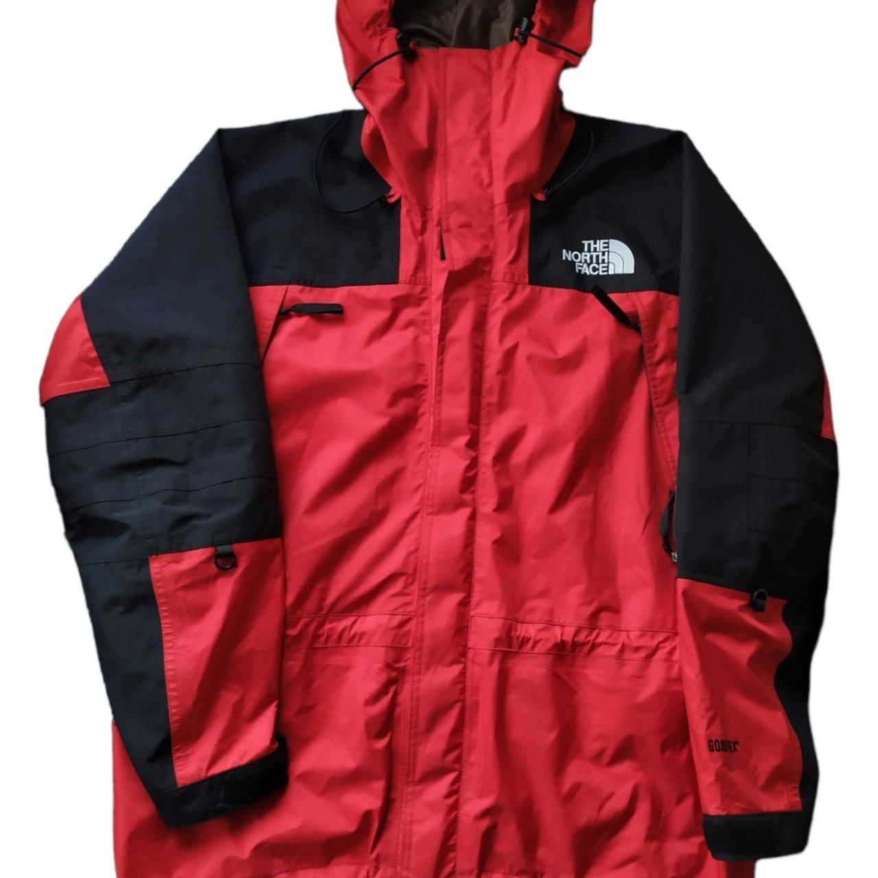 The north face TNF jacket kichatna gore tex red 90s...