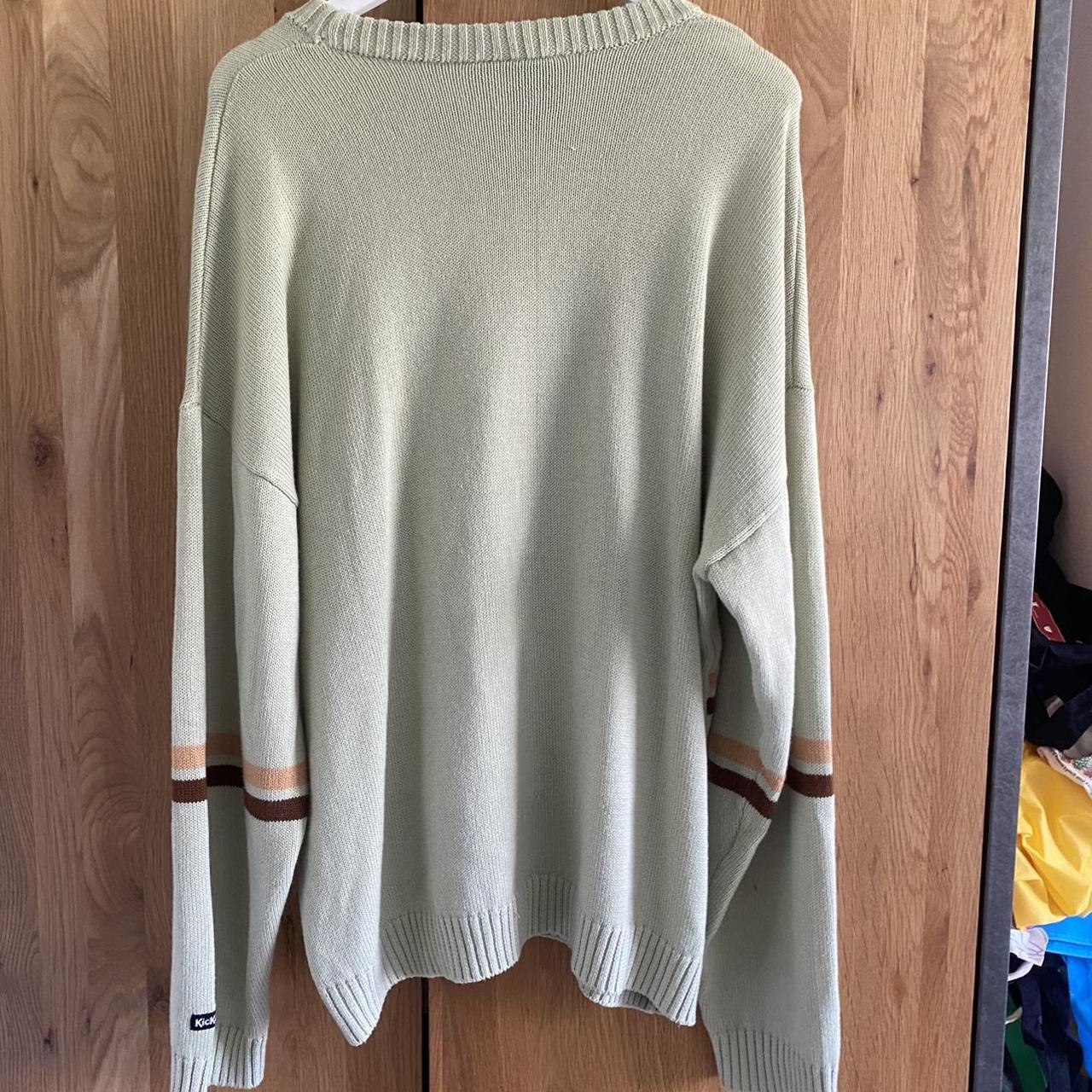 Kickers Men's Green And Brown Jumper 