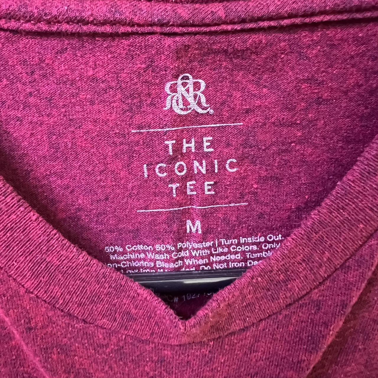 Rock and Republic Men's Red and Grey Tshirt Depop