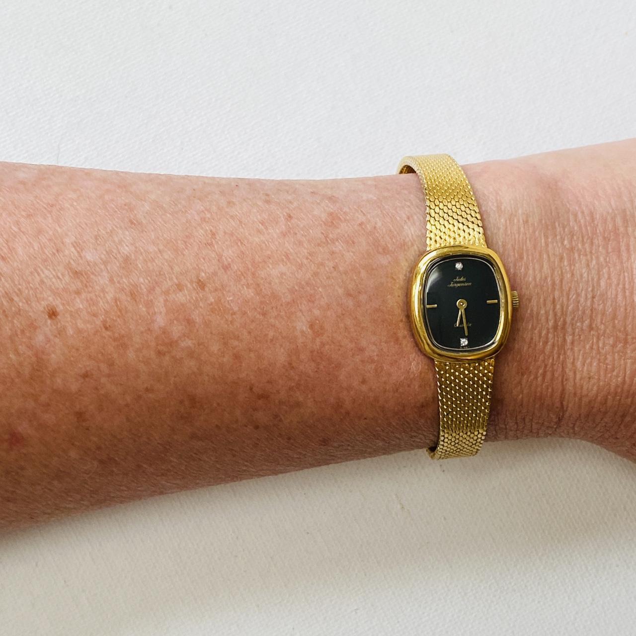 Black Diamond Women's Gold and Black Watch (8)