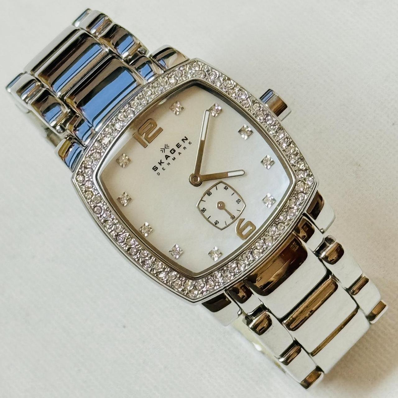 Skagen mother outlet of pearl watch