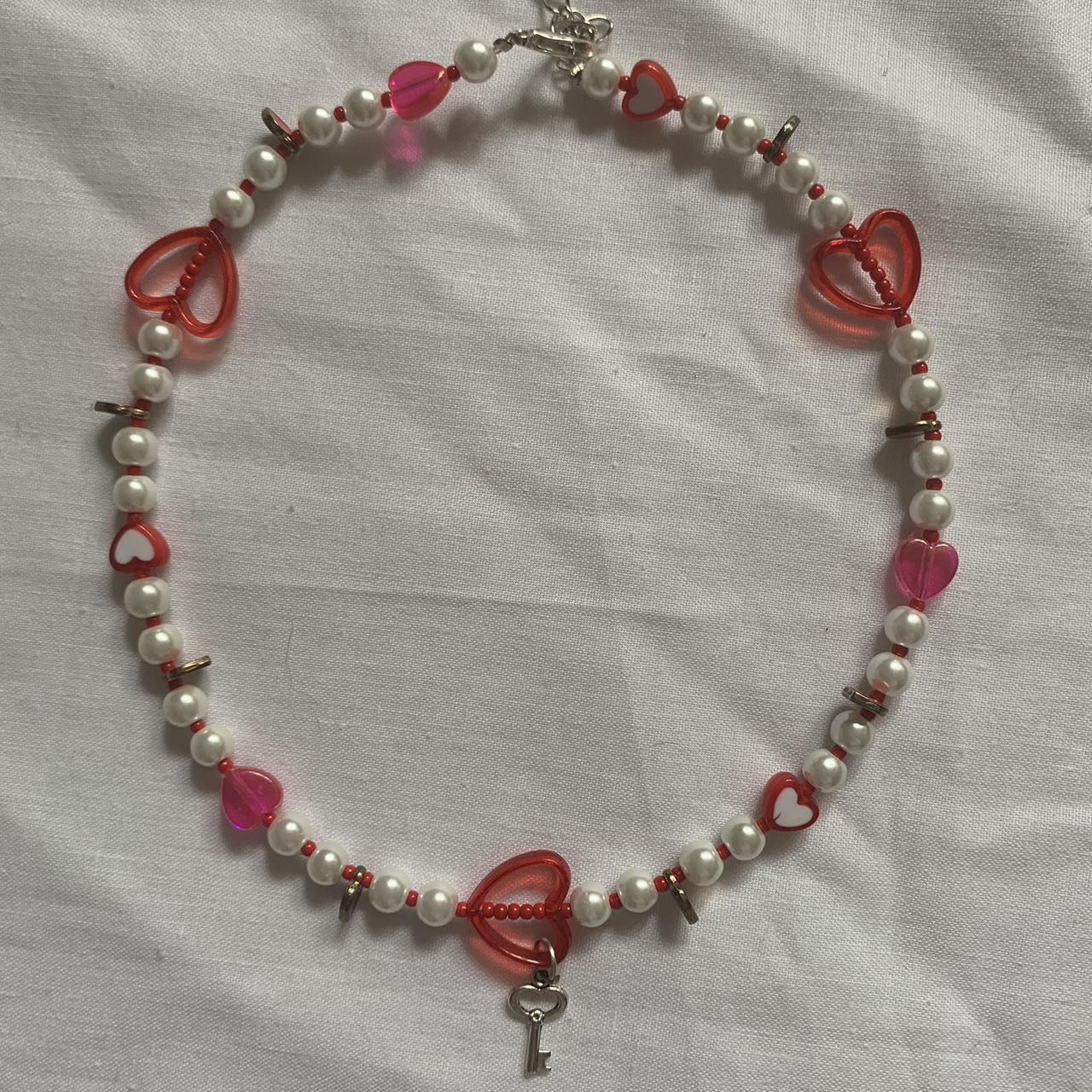 Coquette heart necklace Super cute necklace... - Depop