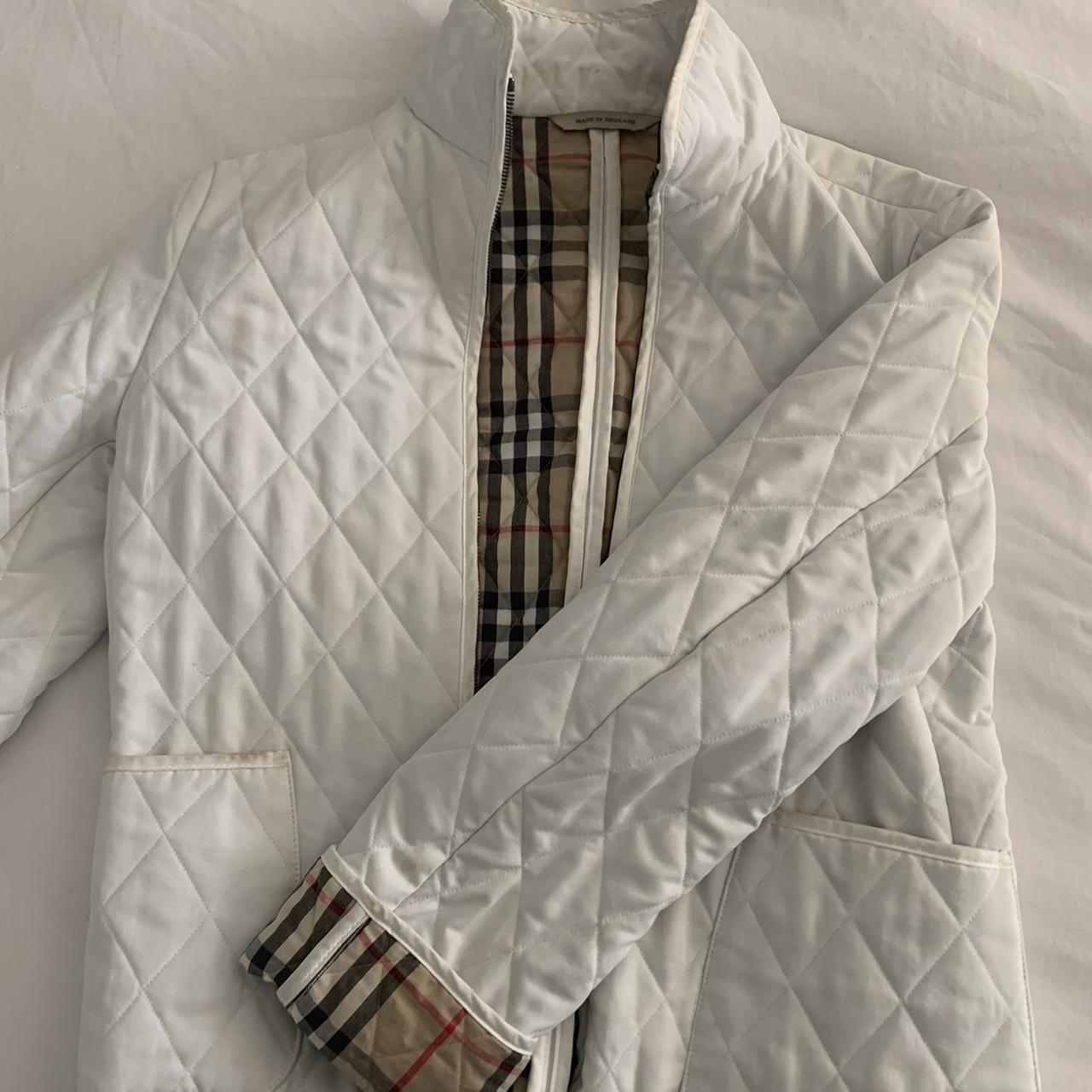 vintage burberry quilt jacket used,