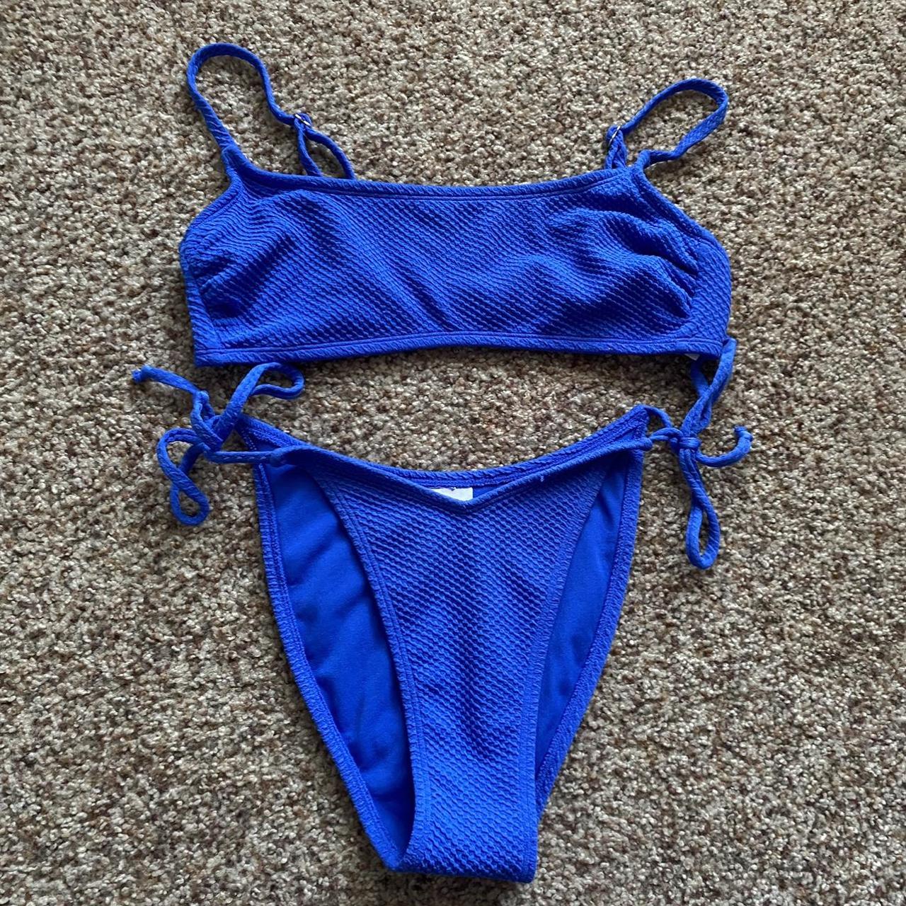 Xhilaration Women's Blue Bikinisandtankinisets Depop