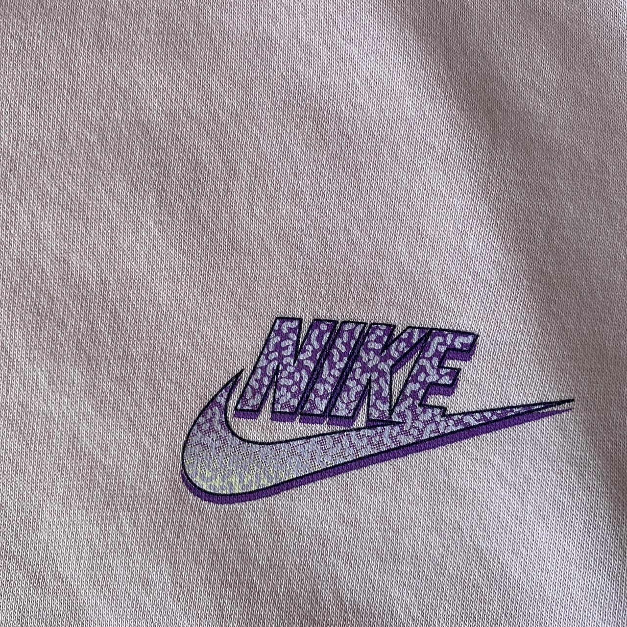 Men’s Nike light pink graphic hoodie sweatshirt size... Depop