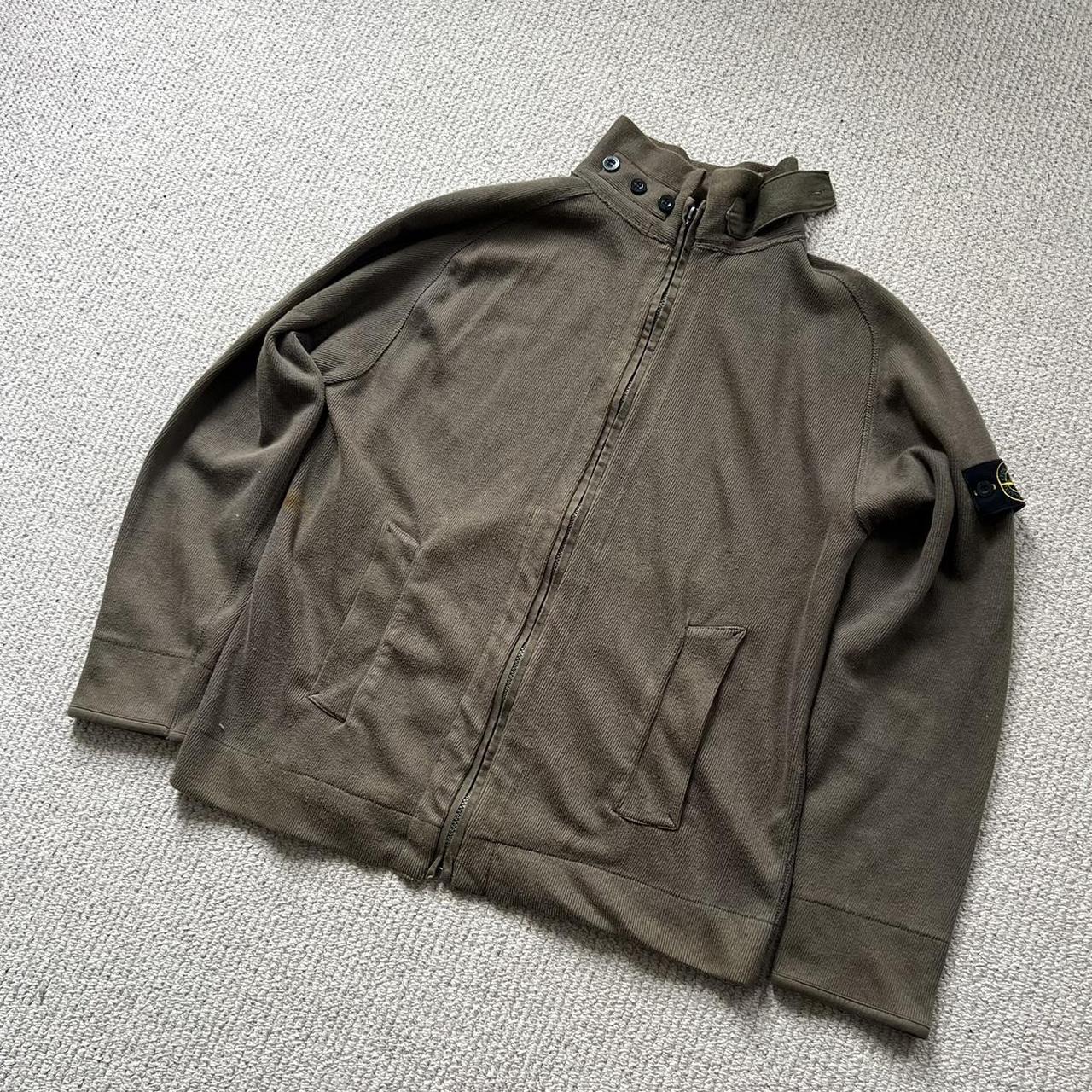 🚨 90's Stone Island Hooded Full Zip Raso Gommato | Depop