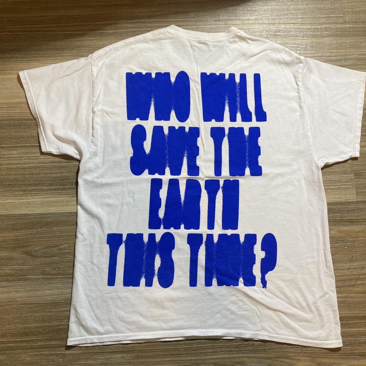 Brockhampton Men's White and Blue T-shirt (2)