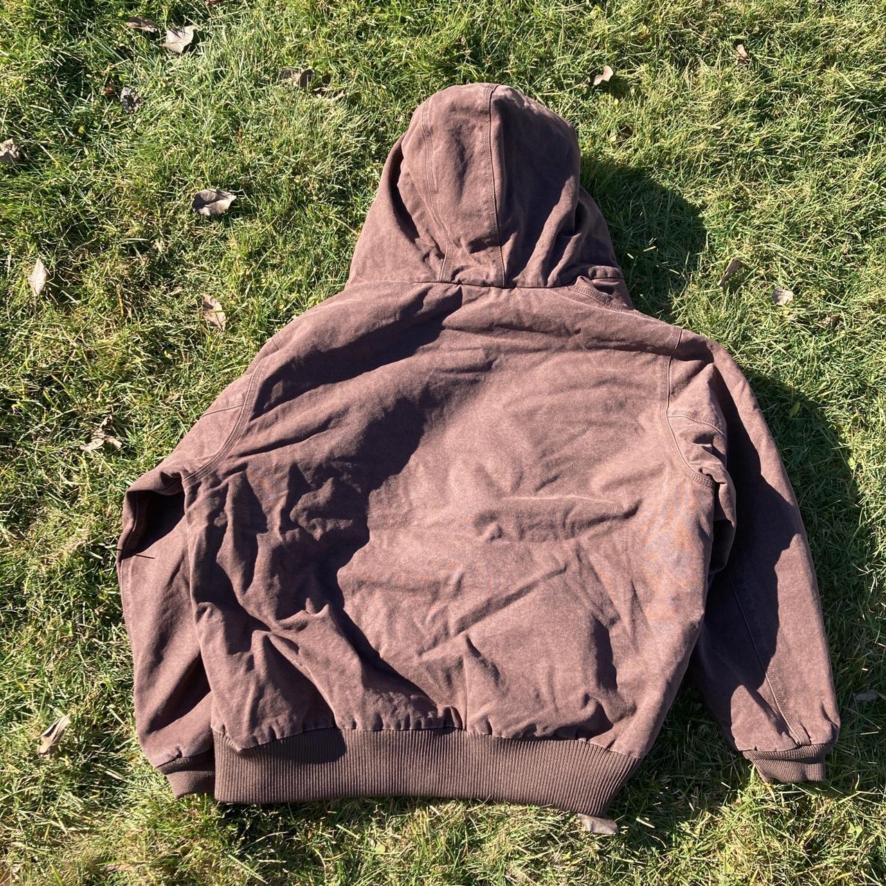 Brown Carhartt jacket Faded color throughout No... - Depop
