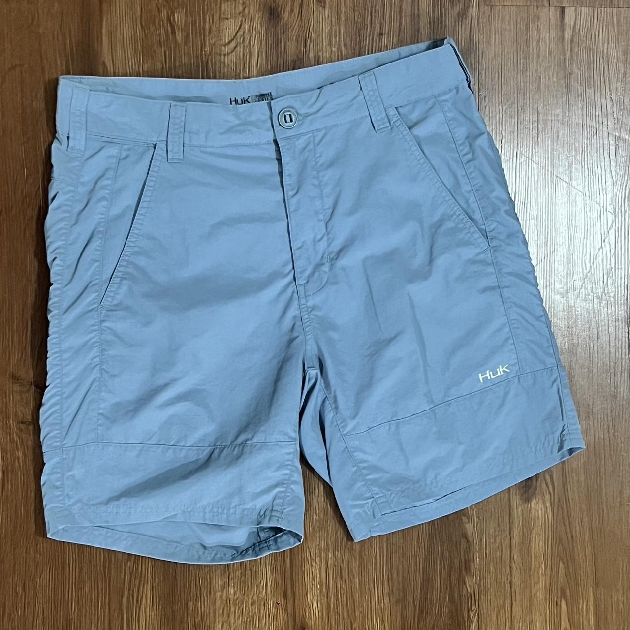  Huk fishing shorts Multi Pockets Size L Depop