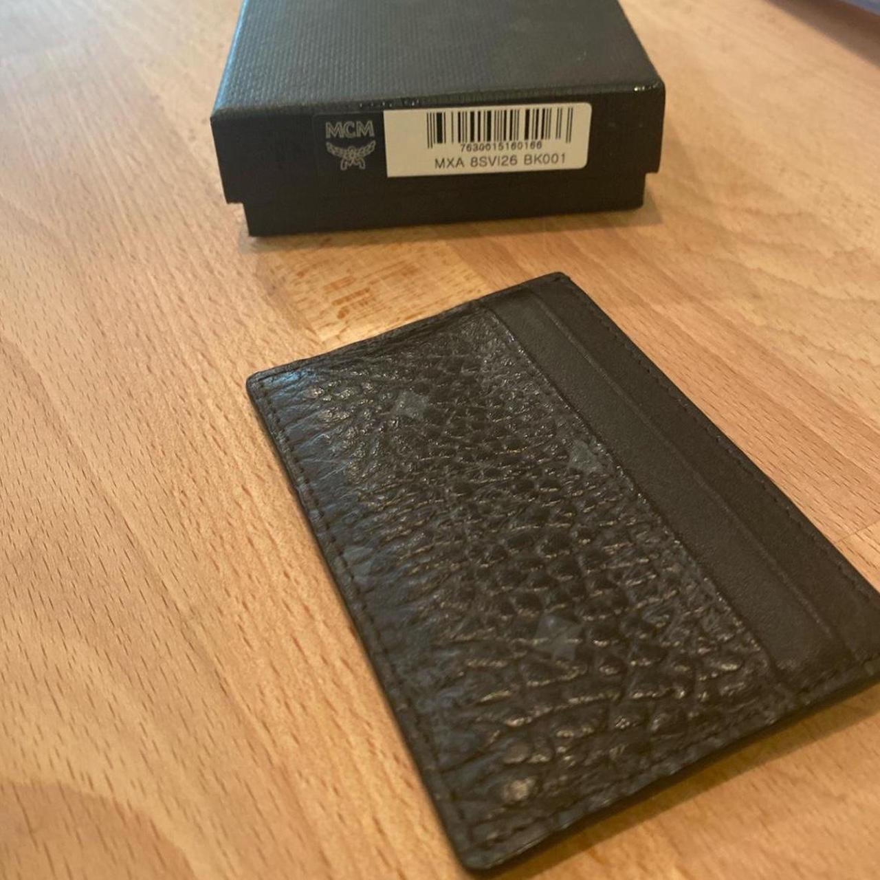 Mcm black hotsell card holder