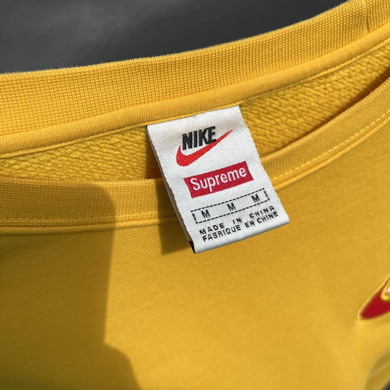 Supreme x Nike crewneck in mustard yellow Size M... - Depop