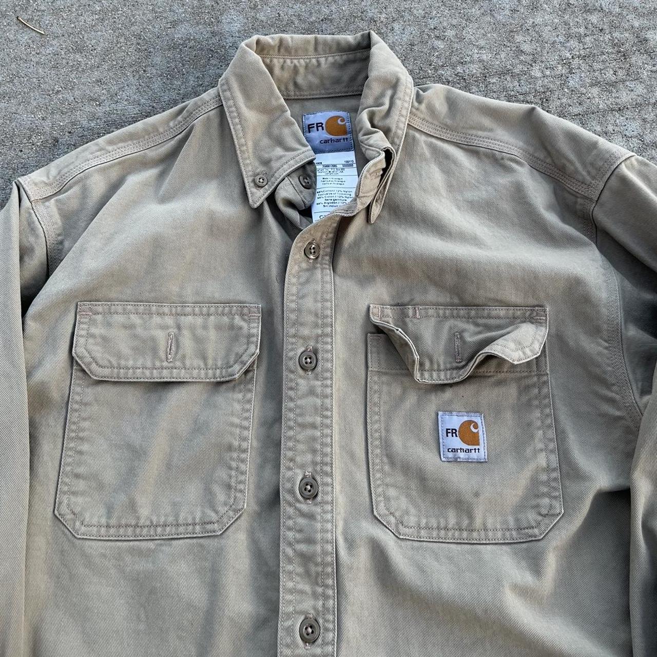 Carhartt button up Great condition just some... - Depop