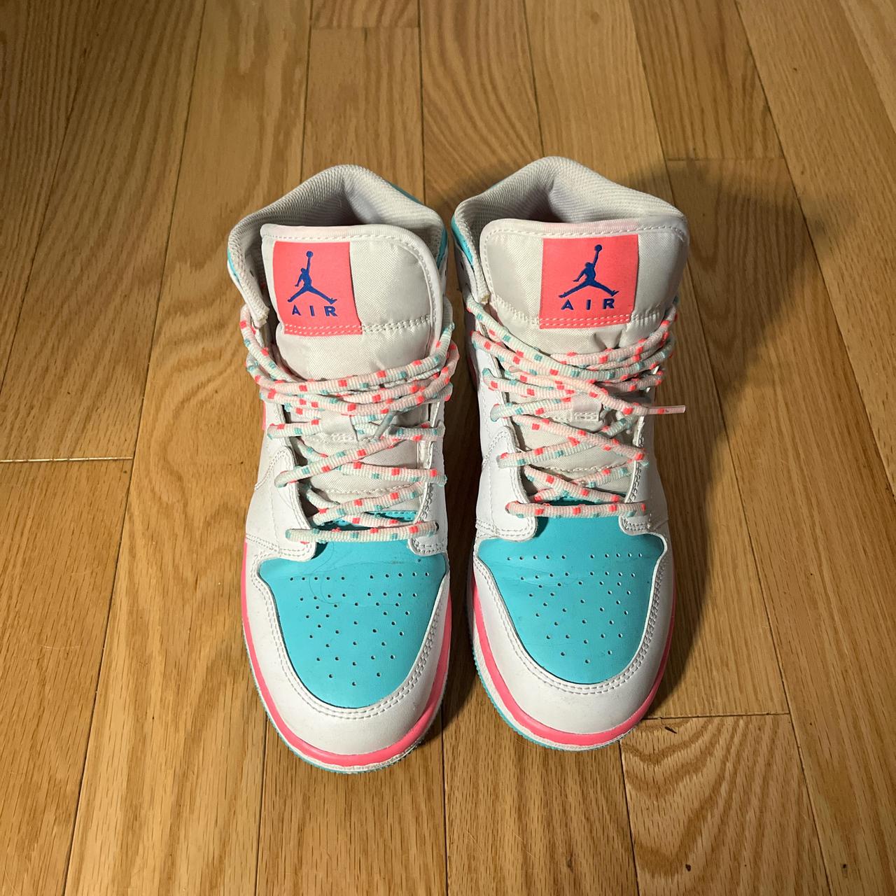 White Digital Pink Jordan 1s Jordan Mid Digital Pink