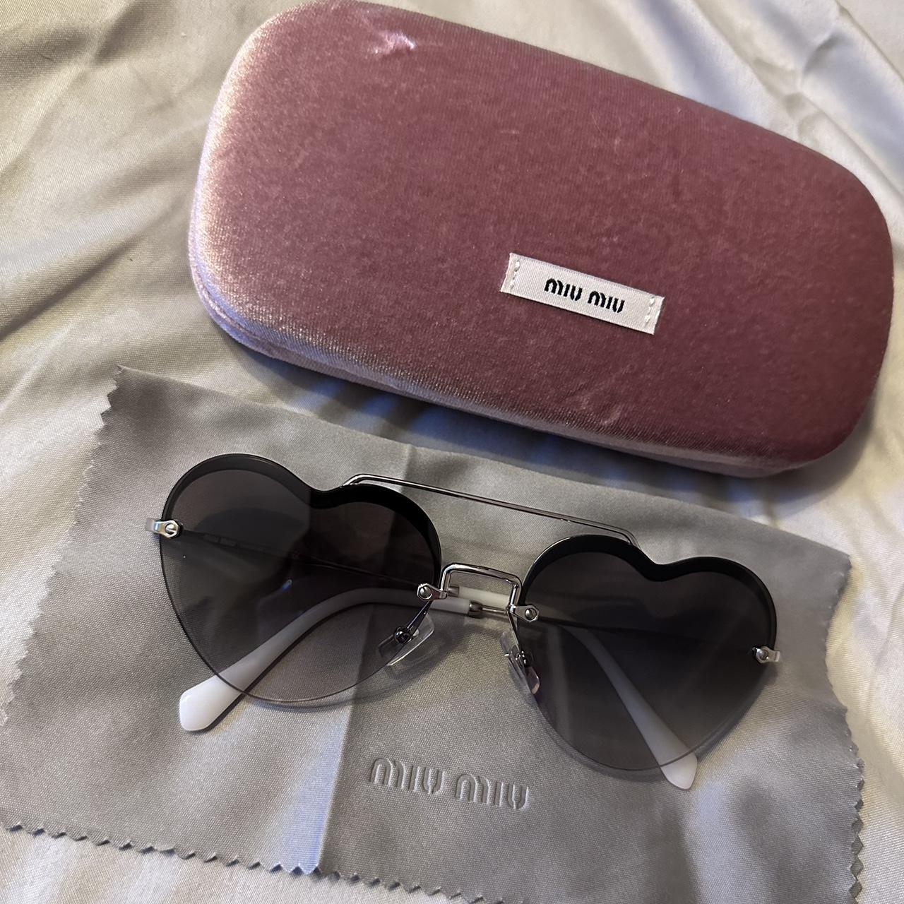 Miu Miu heart sunglasses Immaculate condition never