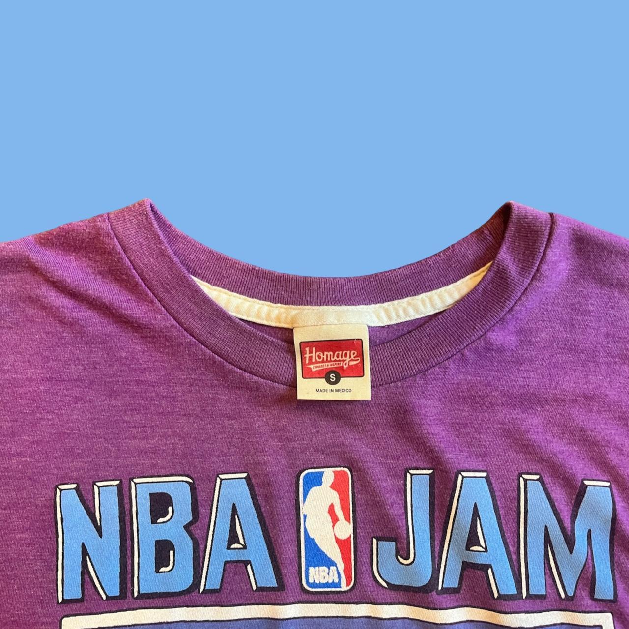 レア 1993年 90's NBA Jam Promo Shirt Tシャツ 紫 - Tシャツ