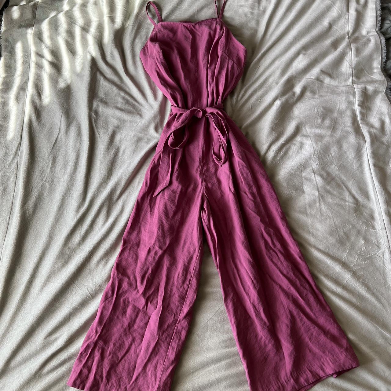 Calvin Klein Women's Pink Jumpsuit Depop