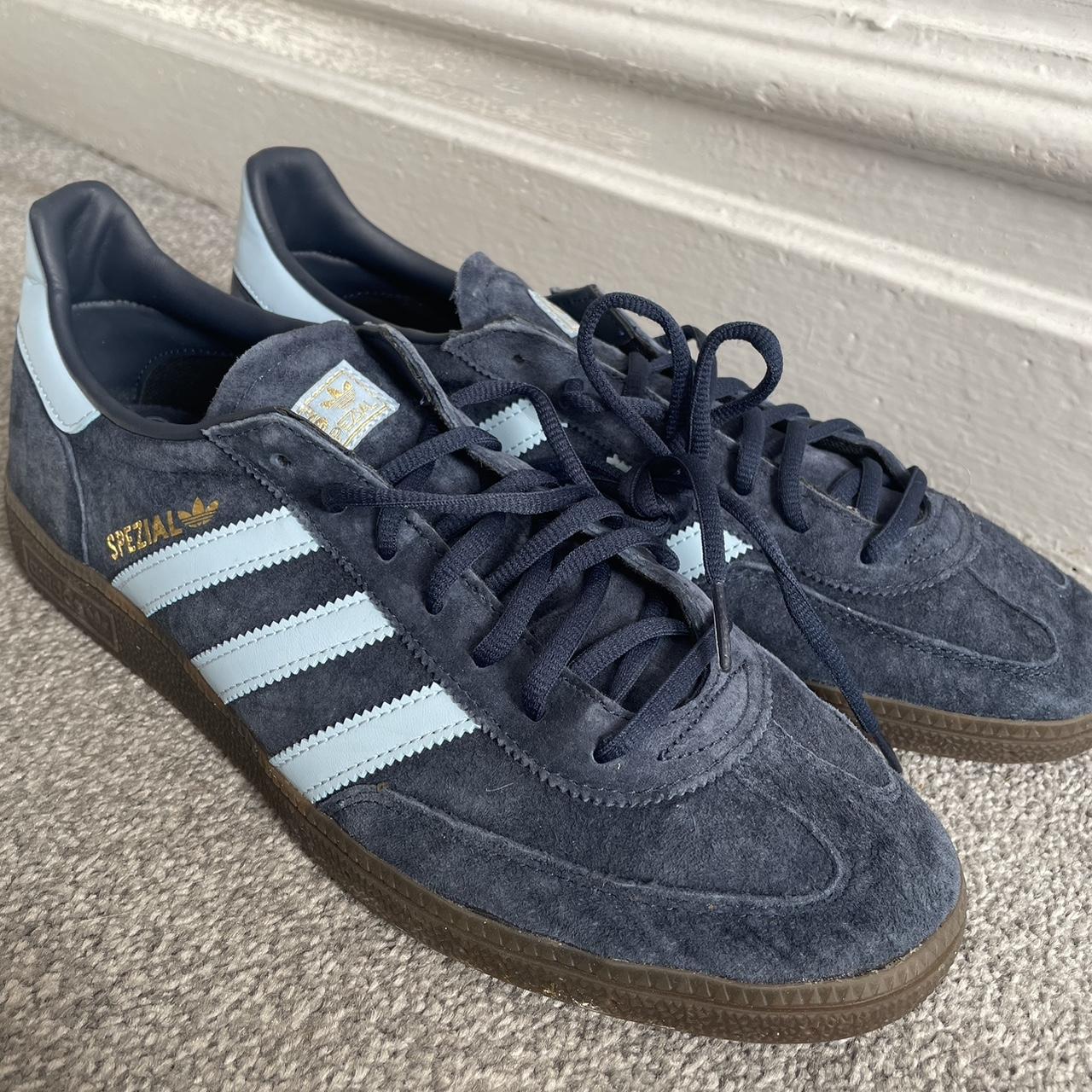 Adidas spezial handball UK11 Navy / light... - Depop