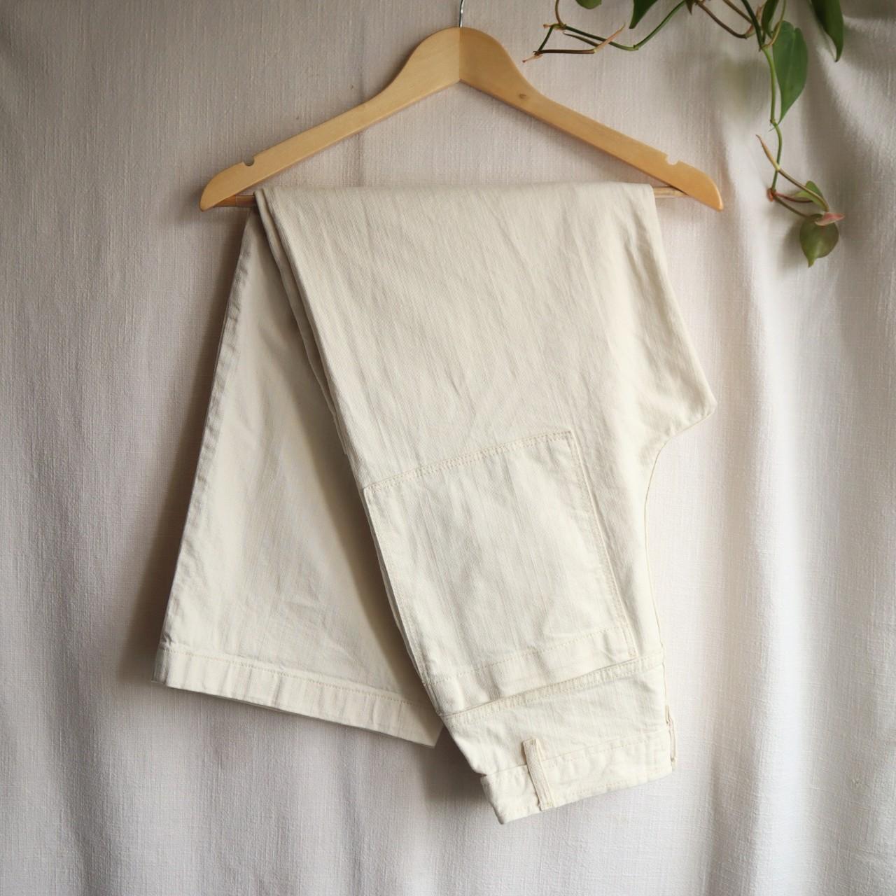 Toast Women's Cream Jeans Depop